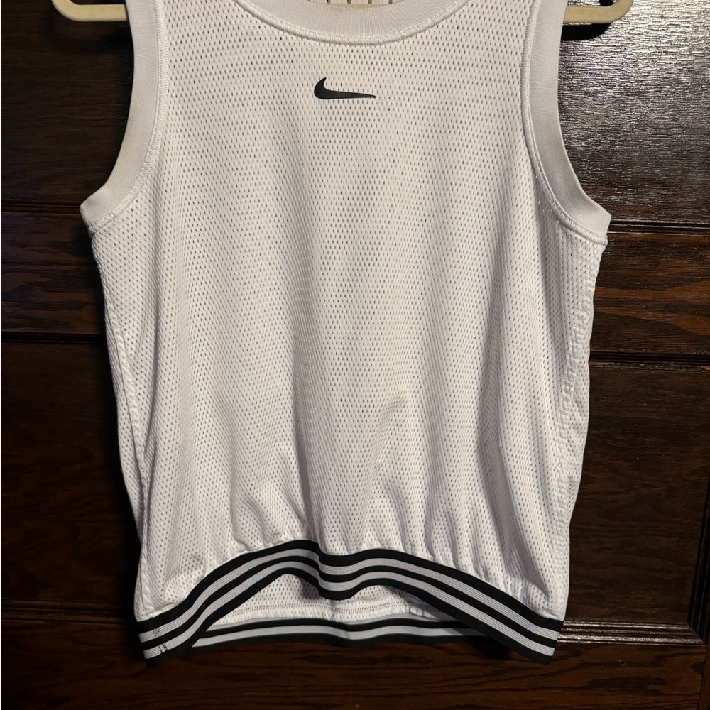 Nike Women's White Mesh Tank Top